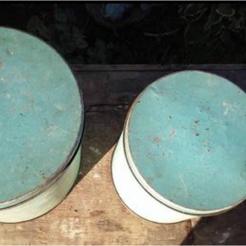 Vintage tin canister set of 4 with lids - Picture 4 of 5